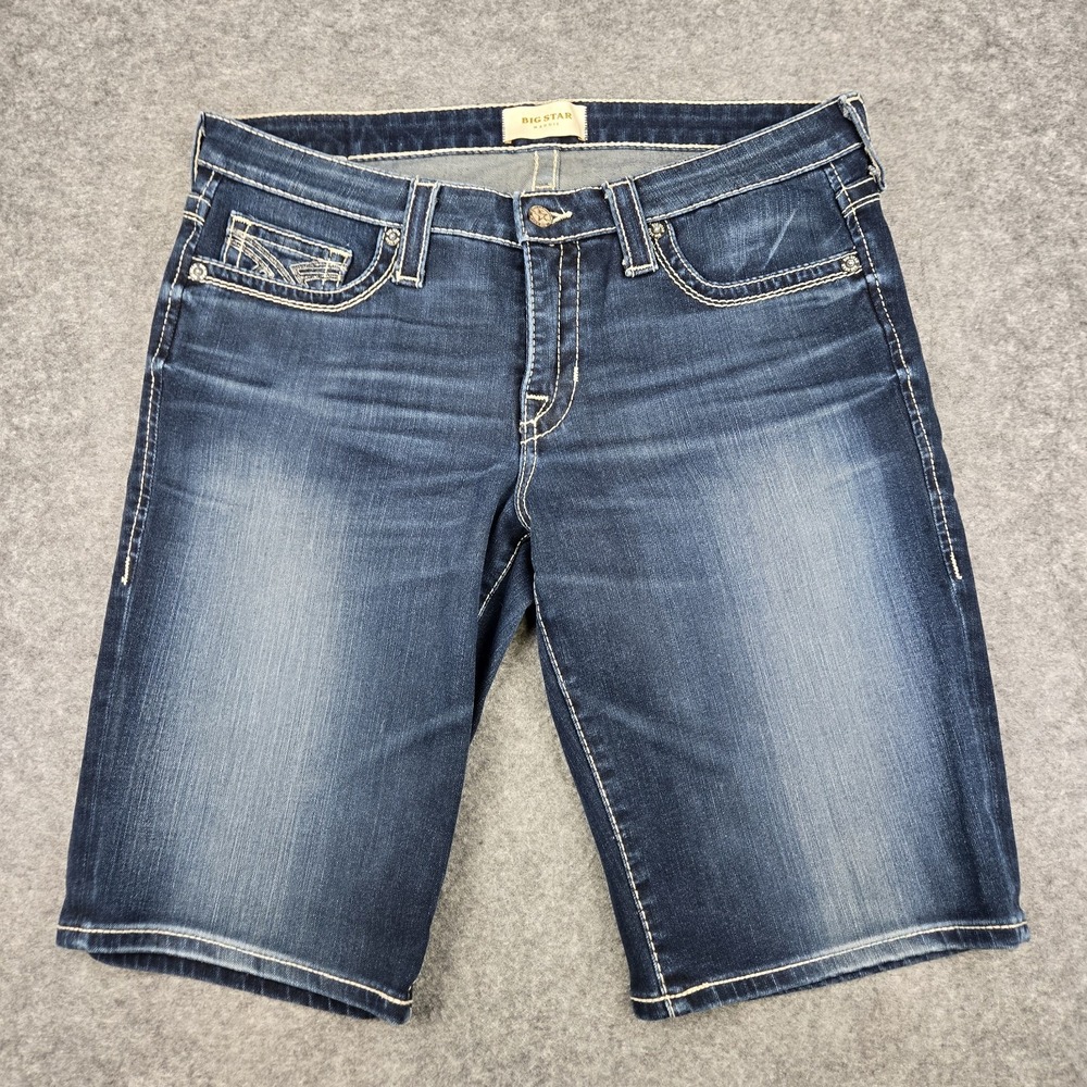 Big Star Maddie Blue Jean Shorts Women's‎ 29 Denim Western Cowgirl Country Ranch